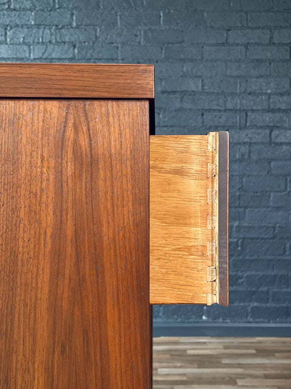 Vintage Mid-Century Modern Walnut Highboy Dresser, c.1960’s