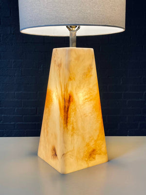 Mid-Century Modern Pyramid Style Resin Table Lamp, c.1960’s