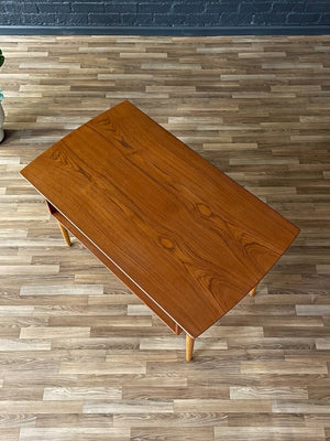 Mid-Century Danish Modern Teak & Oak Desk w/ Bookcase, c.1960’s
