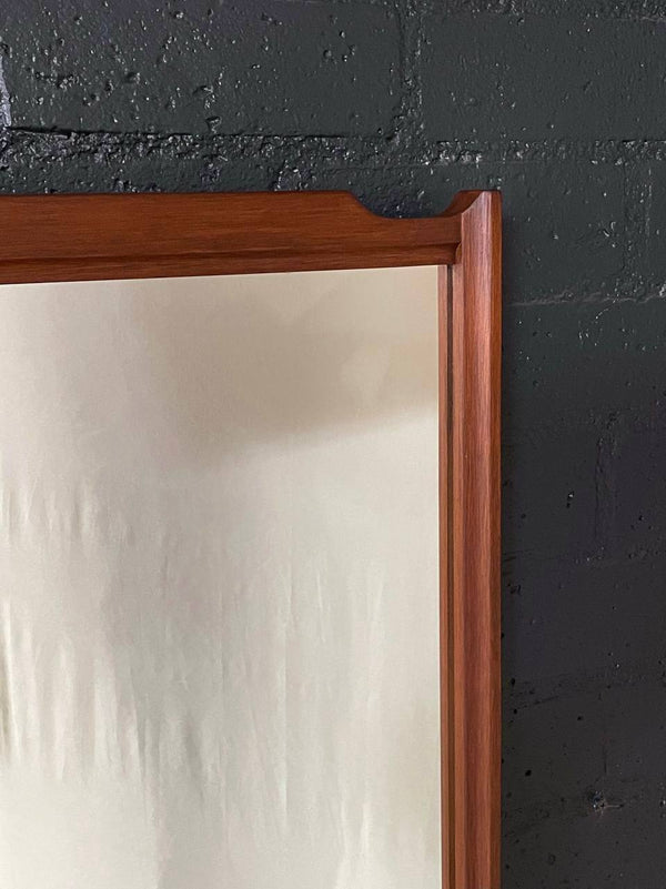 Mid-Century Modern Walnut Wall Mount Mirror, c.1960’s