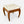 Italian Mid Century Modern White Veined Marble & Wood Side Table , c.1960's