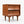 Mid Century Modern Sculpted Walnut Two-Drawer Nightstand, c.1960's