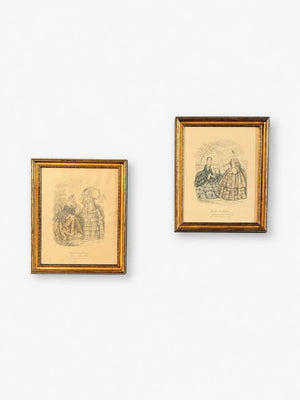 Pair of Vintage French Portrait Wood Frames, c.1960’s