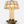 American Hollywood Regency Brass Three-Light Candelabra Table Lamp with Capiz Shell Shade, c.1970's