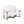 Italian Gold-Leaf Carved Giltwood & Linen Sofa