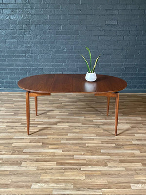 Expanding Mid-Century Modern Walnut Floating Top Dining Table, c.1960’s