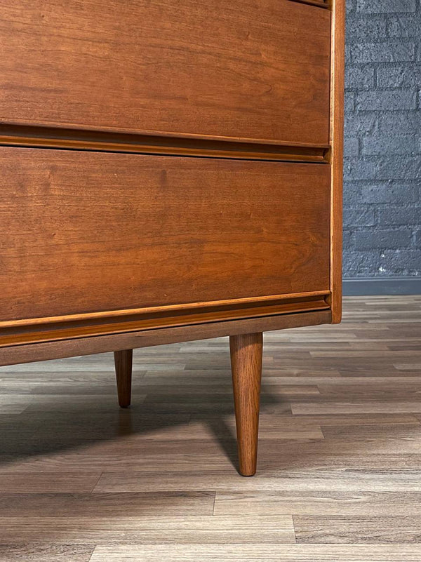 Mid-Century Modern Walnut Highboy Dresser by Dixie, c.1960’s