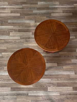 Pair of Mid-Century Modern “Rhythm” Walnut Side Tables by Lane, c.1960’s