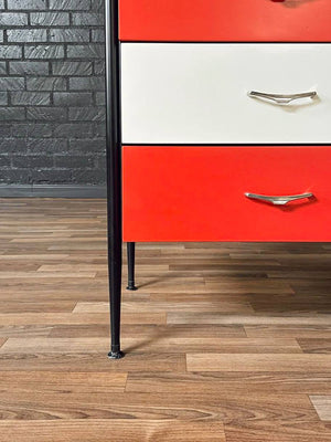 Mid-Century Modern Two-Tone Lacquered & Walnut Writing Desk, c.1960’s