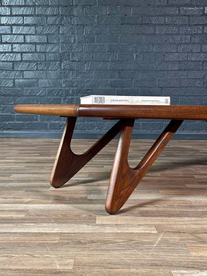 Mid-Century Modern “American Leisure” Walnut Coffee Table by Kroehler, c.1960’s