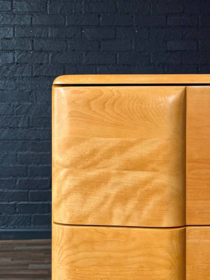 Mid-Century Modern “Riviera” Highboy Birch Dresser by Heywood Wakefield, c.1950’s