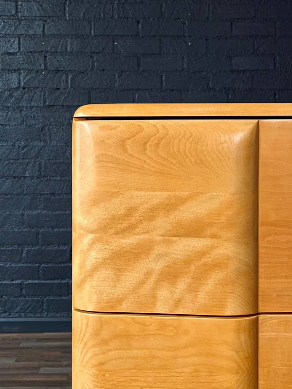Mid-Century Modern “Riviera” Highboy Birch Dresser by Heywood Wakefield, c.1950’s