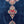 Large Persian Kashan Rug Hand-Knotted Rust Floral Medallion on Deep Indigo Field, c.1930s