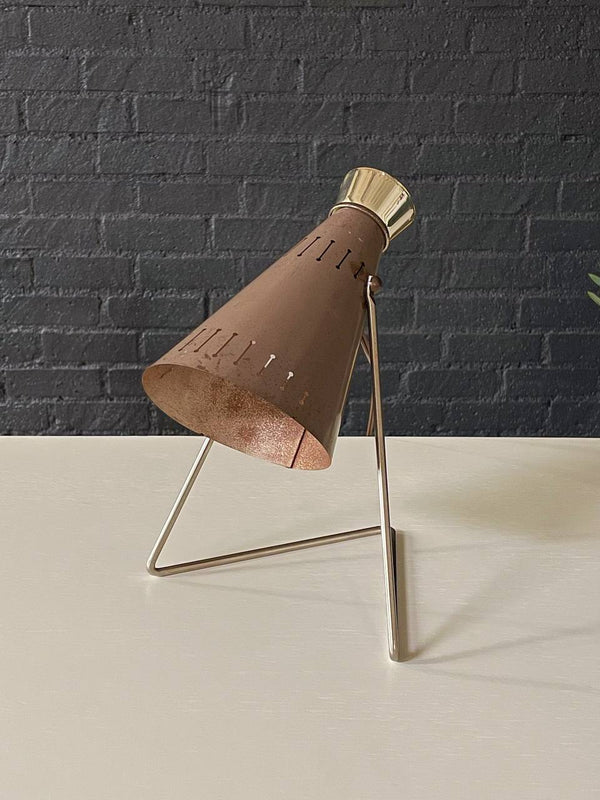 Mid-Century Modern Adjustable Cone Shape Table Lamp, c.1960’s