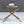 Vintage French Hollywood Regency Faux Bamboo Gilt Iron & Glass Side Table, c.1960’s