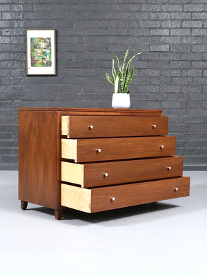 Mid-Century Modern “Oakmasters” 4-Drawer Dresser by Mattson Modern, c.1950’s