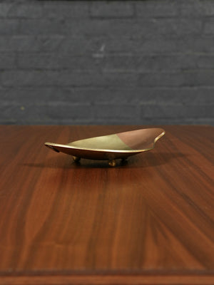 Mexican Modernist Biomorphic “Metales Casados” Mixed Metal Catchall Tray, c.1960’s