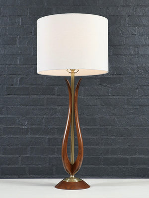 Californian Modern Sculpted Table Lamp by Roller Lamp Co.,  c.1960's