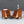 Pair of Vintage French Provincial Cherry Wood Night Stands w/ Brass Handles, c.1960's