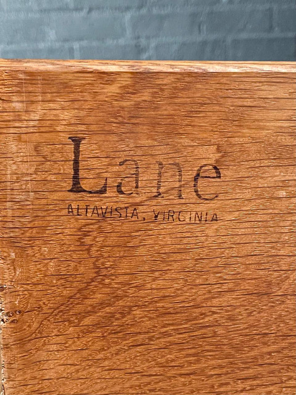 Mid-Century Modern “Tower Suite” Rosewood & Pecan Highboy Dresser  by Lane, c.1970’s