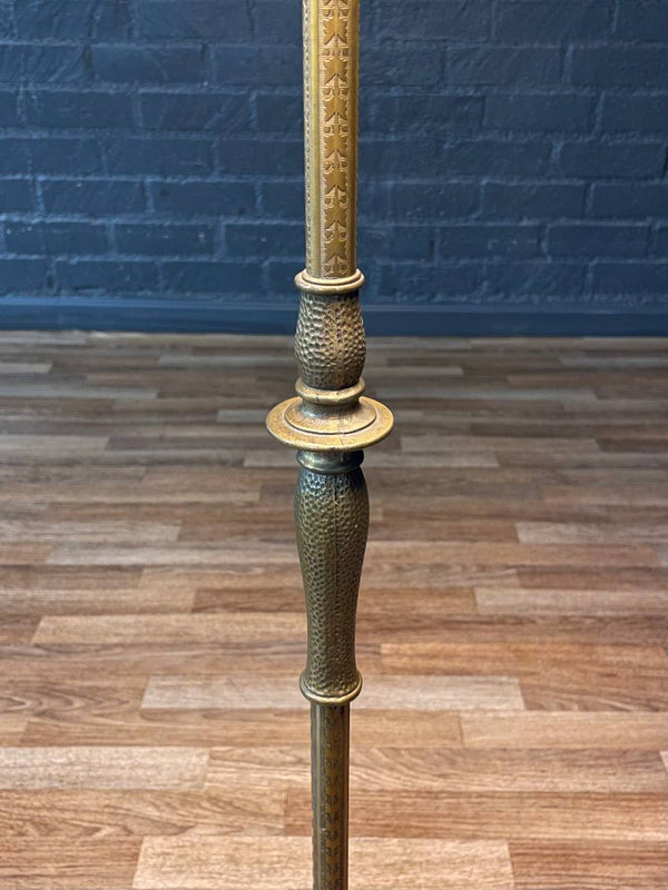 American Antique Brass  Floor Lamp by Rembrandt, c.1940’s