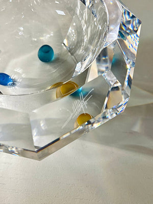 Joel Desgrippes Crystal Colorado Bowl for Swarovski