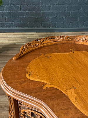 Small French Louis XV Style Inlaid Vanity Table , c.1960’s