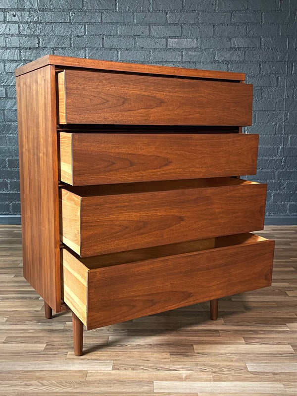 Mid-Century Modern Walnut Highboy Dresser, c.1960’s