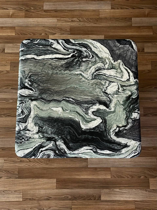 Post Modern Italian Green Cipollino Marble Side Table, c.1970’s