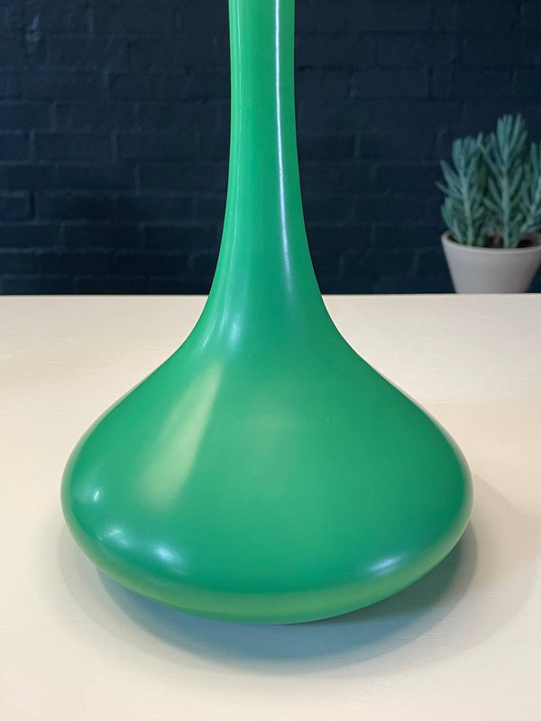 Pair of Mid-Century Modern Green Tulip Shape Table Lamps by Laurel, c.1960’s