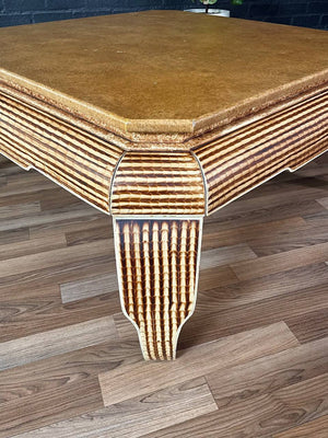 Hollywood Regency Scroll Coffee Table by Alessandro for Baker, c.1980’s