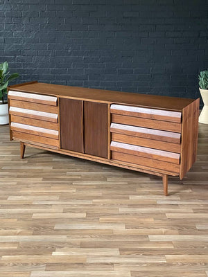 Large Mid-Century Modern “Rhythm” Walnut Dresser by Lane, c.1950’s