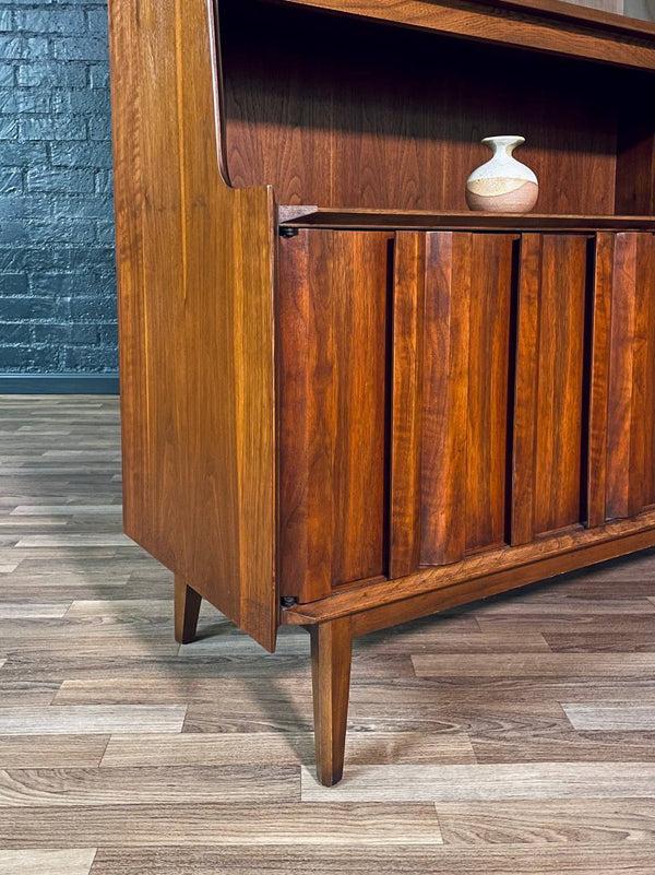 Mid-Century Modern “1st Edition” Walnut Bookcase Hutch by Lane, c.1950’s