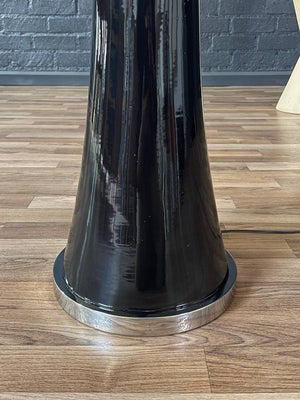 Vintage Post Modern Floor Lamp w/ Glass Side Table, c.1970’s