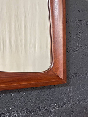 Mid-Century Modern Sculptural Walnut Mirror, c.1960’s