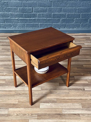 Mid-Century Modern Two-Tier Night Stand w/ Bookshelf, c.1950’s