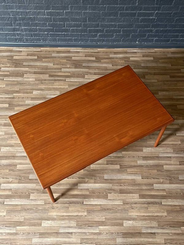 Large Mid-Century Danish Modern Expanding Draw-Leaf Dining Table, c.1960’s
