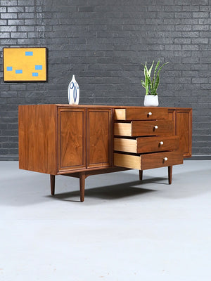 Kipp Stewart Walnut Declaration Credenza for Drexel, c.1950's