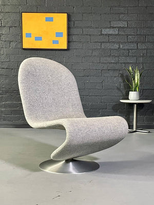 Verner Panton System 1-2-3 High-Back Swivel Lounge Chair for Fritz Hansen, c.1970's