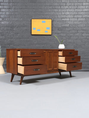 Mid-Century Modern Sculpted Walnut Dresser, c.1960’s