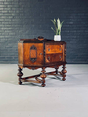 American Renaissance Revival Inlaid Wood Sideboard by Union Furniture Co., c.1920's