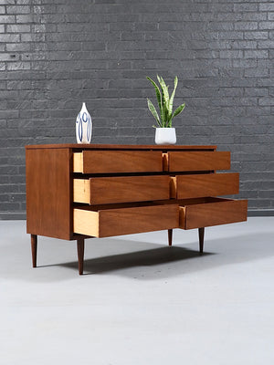 Mid-Century Modern Rosewood & Walnut Dresser by Bassett, c.1960’s