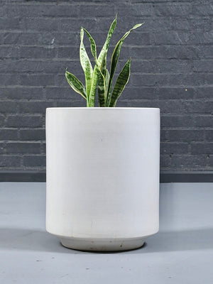 Mid Century Modern White Glazed Ceramic Planter, c.1960’s
