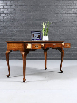 American Queen Anne Revival Wood Writing Desk by Lane Furniture, c.1970's