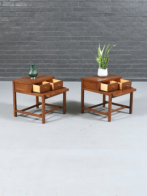 Pair of Mid Century Modern Nightstands by American of Martinsville c.1960's