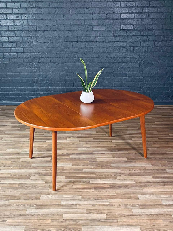 Expanding Mid-Century Swedish Modern Teak Dining Table by Karl-Erik Ekselius, c.1960’s