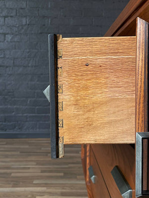 Mid-Century Modern Walnut & Rosewood Credenza by Bassett Furniture, c.1960’s