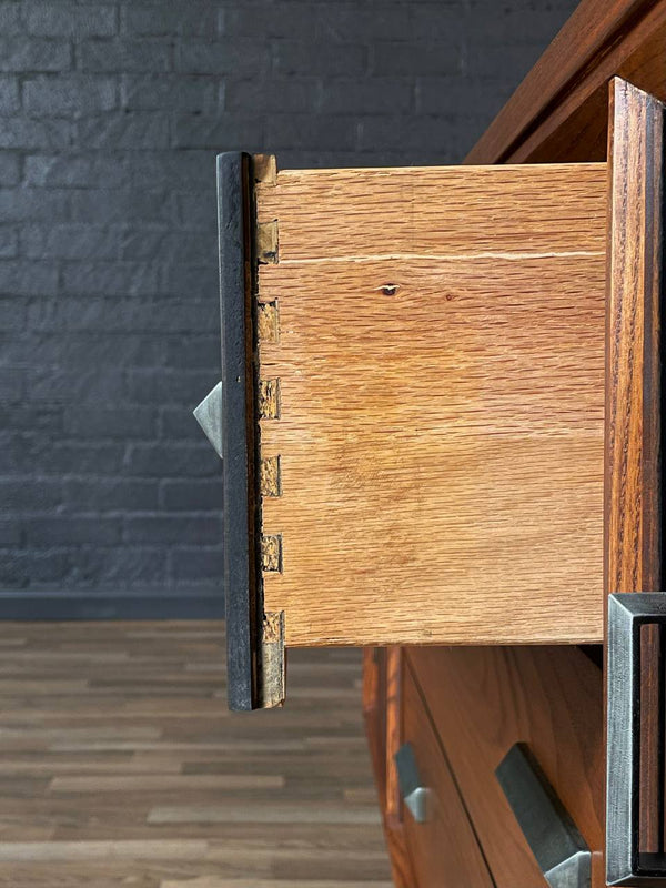 Mid-Century Modern Walnut & Rosewood Credenza by Bassett Furniture, c.1960’s