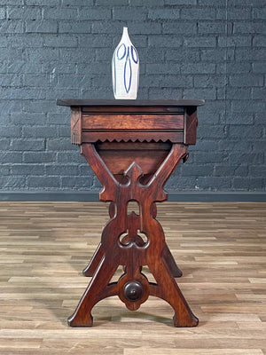 Early American Victorian Style Walnut Sewing / Work Table, c.1880’s