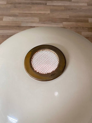 Mid-Century Adjustable Brass Saucer Style Desk Lamp by Dazor, c.1950’s